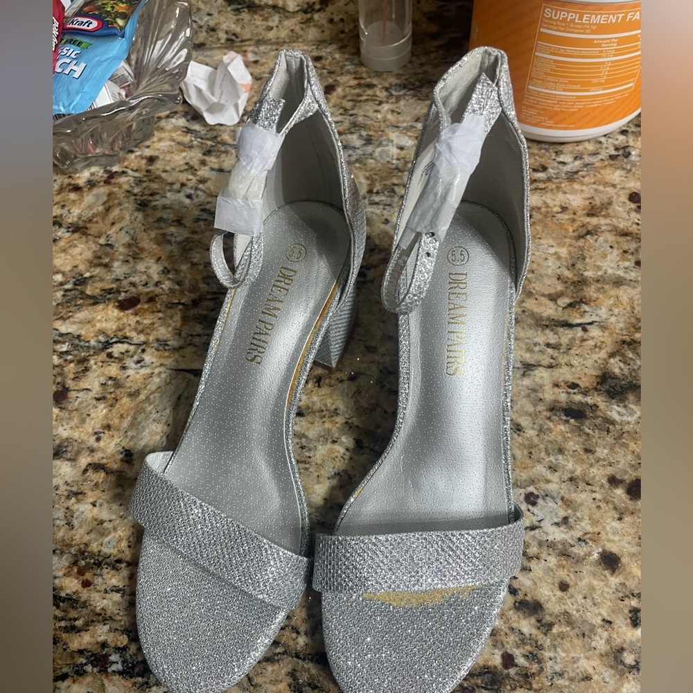 Silver heels